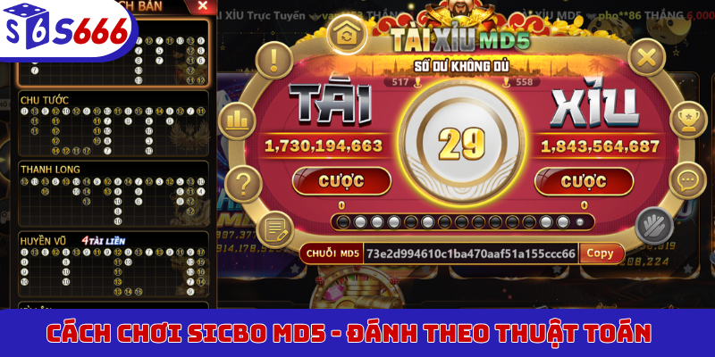 Cách chơi Sicbo MD5