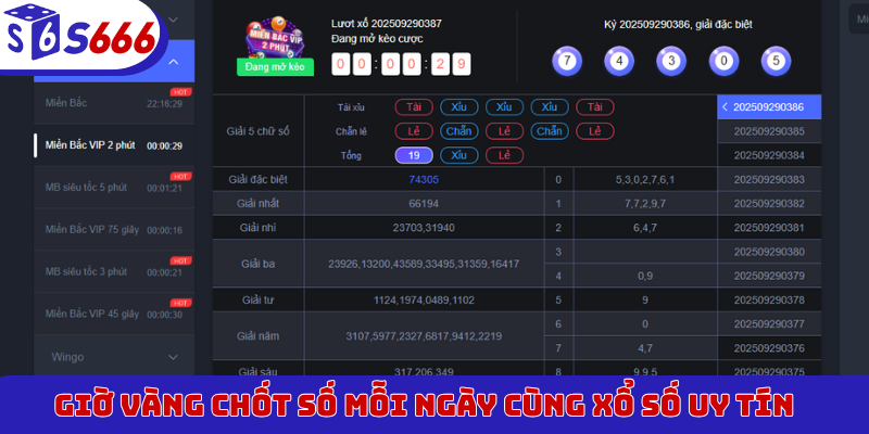 Giờ vàng chốt số mỗi ngày cùng xổ số uy tín