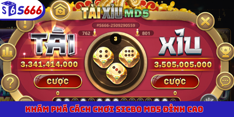 Khám phá cách chơi Sicbo MD5 đỉnh cao