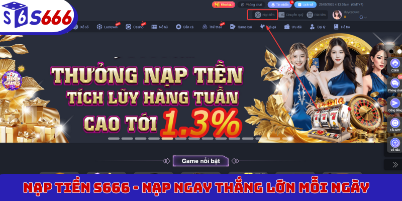 Nạp tiền S666