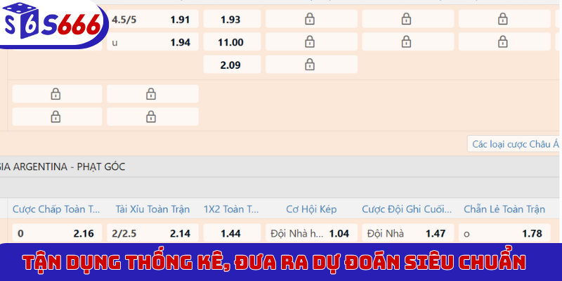 Tận dụng thống kê, đưa ra dự đoán siêu chuẩn